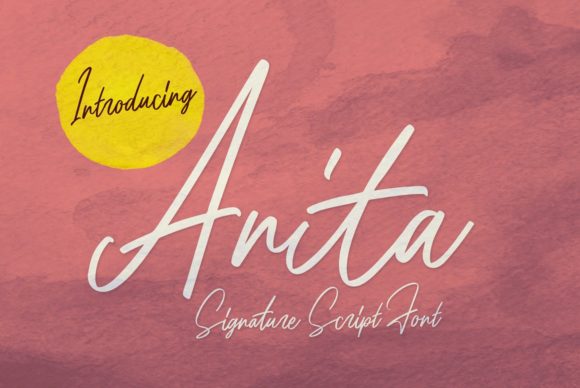 Anita: A Timeless Handwritten Font for Crafters and Designers