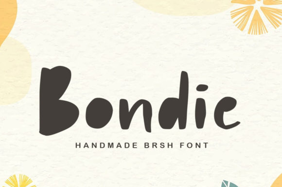 Bondie: A Handwritten Font for Creative Crafters