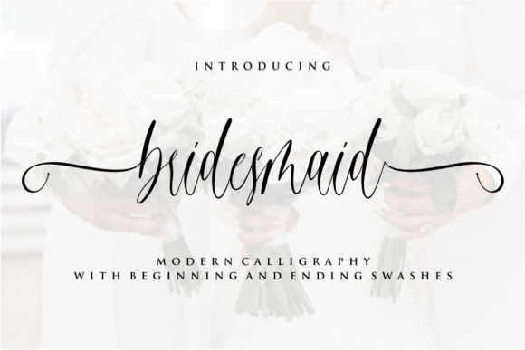 Bridesmaid Font for Handmade Creators