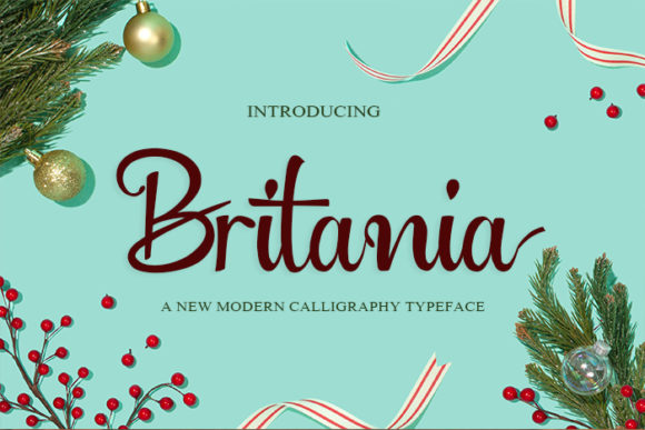 Britania: A Handwritten Font for Editorial Elegance