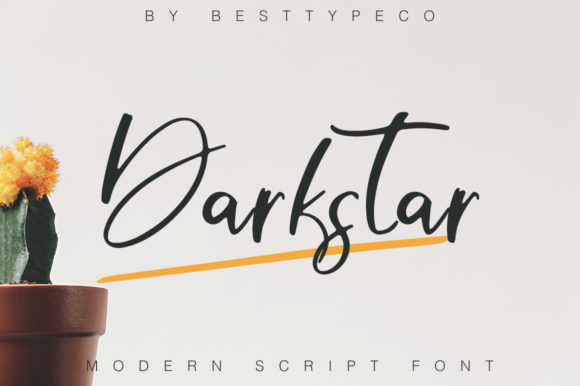 Darkstar: A Handwritten Font for Creative Crafters
