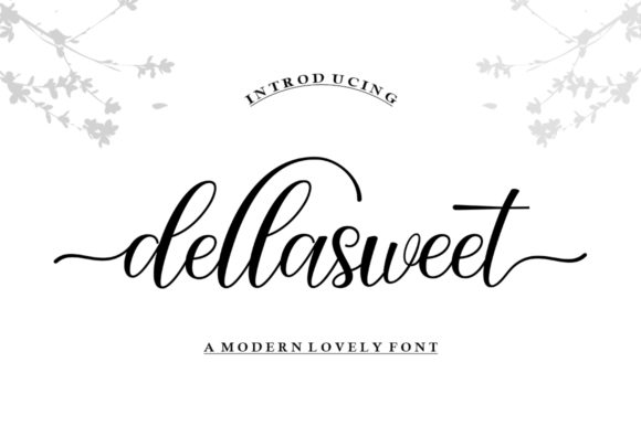 Dellasweet: A Script Font for Handmade Crafters and Designers