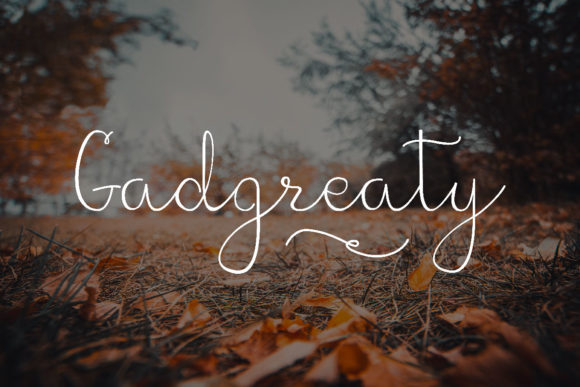 Gadgreaty: A Delicate Script for Romantic Branding