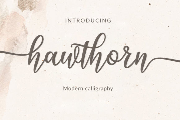 Hawthorn: A Script Font for Editorial Excellence