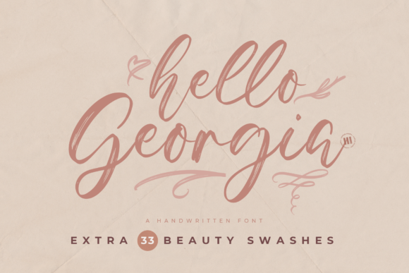 Hello Georgia: A Script Font That Breathes Life into Every Craft Project