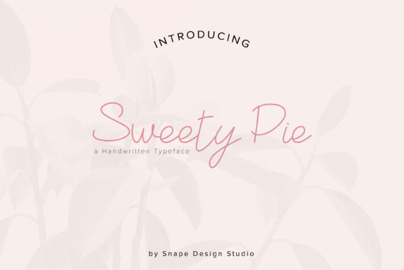 Sweety Pie: A Delicate Script Font for Web Design